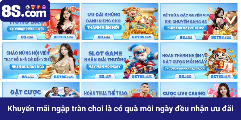 Khuyến mãi ngập tràn chơi là có quà mỗi ngày đều nhận ưu đãi_