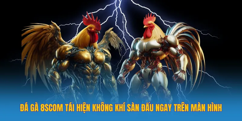 Đá gà 8scom tái hiện không khí sàn đấu ngay trên màn hình