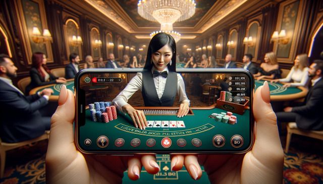 Dealer thật chia bài qua video sắc nét, rõ ràng