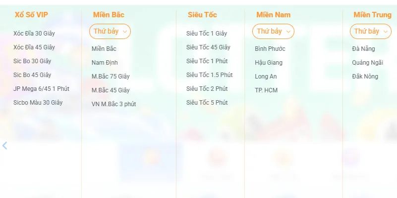 Xổ số 8SCOM hỗ trợ nhiều kiểu cược phổ biến